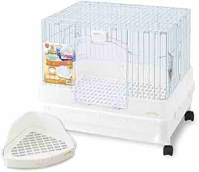 Amazon | マルカン うさぎのカンタンおそうじケージH50W